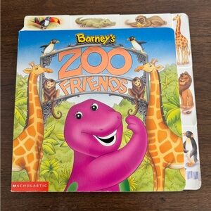 Vintage 2001 Barney's Zoo Friends Book
